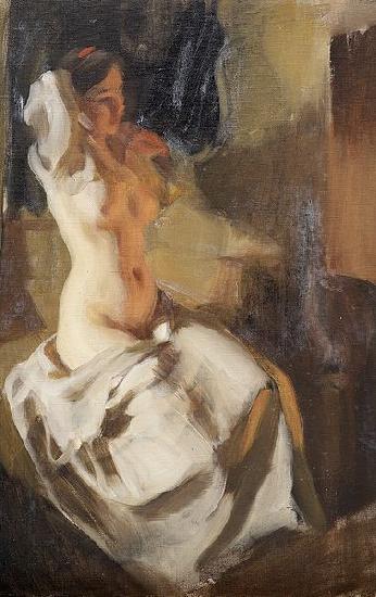 Anders Zorn Nude in Fire Light oil painting image